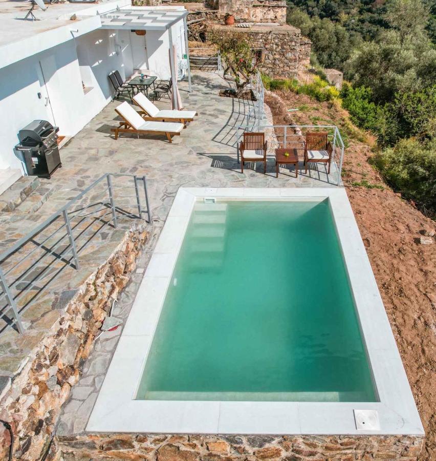 Kampos View - Quiet House At The End Of The Road, Private Pool Villa Kámbos Buitenkant foto