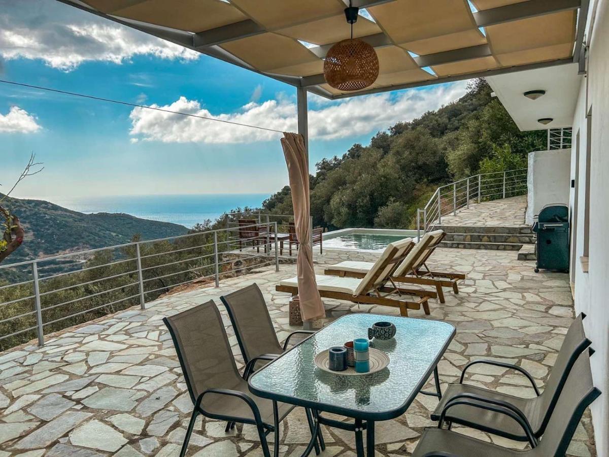 Kampos View - Quiet House At The End Of The Road, Private Pool Villa Kámbos Buitenkant foto